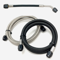 4AN Hose With 4AN Straight To 4AN 45 Degree Hose End (Sold By The Inch)