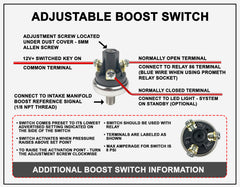 Stainless Steel Adjustable Boost Pressure Switch