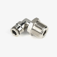 1/4" Hose To 3/8 NPT Male Swivel Elbow Fitting