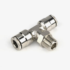 1/4" Hose To 1/4" Hose 1/8 NPT Male Branch Tee Fitting