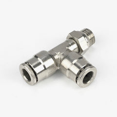 1/4" Hose To 1/4" Hose 1/8 NPT Male Run Tee Fitting