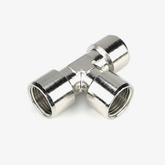1/4 NPT Female To 1/4 NPT Female Tee Fitting