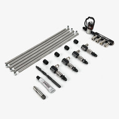 4 Cylinder Direct Port With Inline Distribution Block & Low Elbow Nozzle Holders (Seamless Tubing)