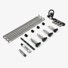 4 Cylinder Direct Port With Inline Distribution Block & Tall Elbow Nozzle Holders (Seamless Tubing)