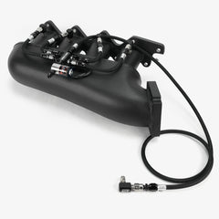 4 Cylinder Direct Port With Split Distribution Block & Low Elbow Nozzle Holders (Braided Hoses)