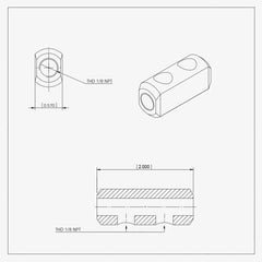 Two Port Parallel Distribution Block