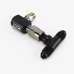 NPT Elbow Nozzle Holder With Check Valve & 4AN Tee Fitting