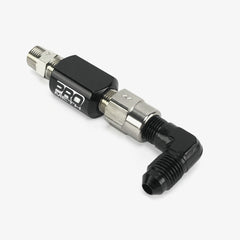 NPT Straight Nozzle Holder With Check Valve & 4AN Elbow Fitting