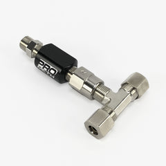 NPT Straight Nozzle Holder With Check Valve & 1/4” Compression Tee Fitting