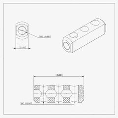 Six Port Split Distribution Block