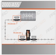 8AN Inline Filter To 3/8 NPT, 100 Micron (Pre Pump)