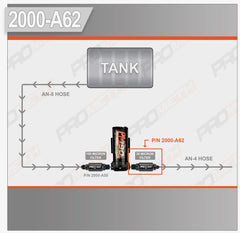 4AN Inline Filter To 3/8 NPT, 30 Micron (Post Pump)