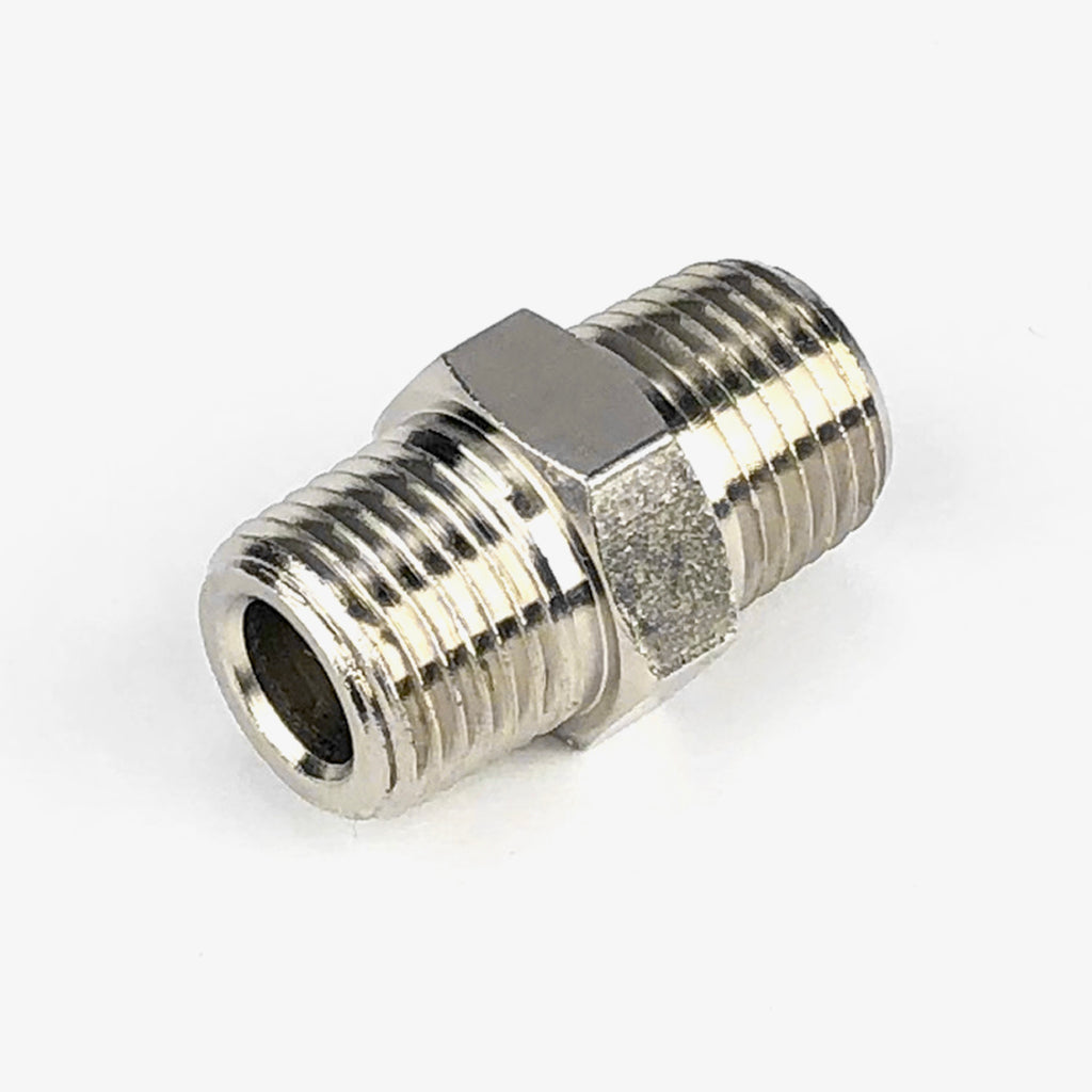 1/8 NPT Male To 1/8 NPT Male Straight Union Fitting