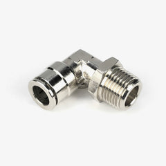 3/8" Hose To 3/8 NPT Male Swivel Elbow Fitting