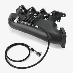 4 Cylinder Direct Port With Inline Distribution Block & Low Elbow Nozzle Holders (Braided Hoses)