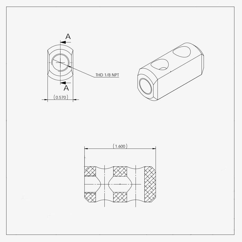 Four Port Split Distribution Block – ProMeth