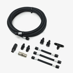 Standard Dual Nozzle Trunk Mount Stainless Steel Braided Hose Kit
